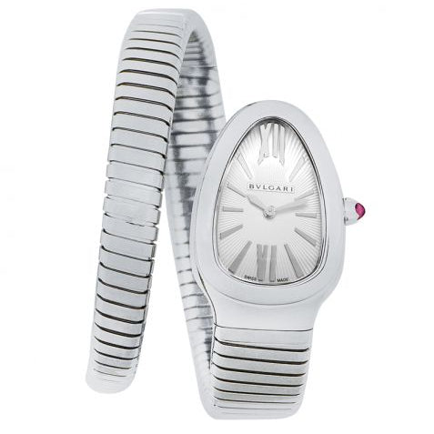 Bvlgari Serpenti Tubogas Quartz White Dial Ladies Watch