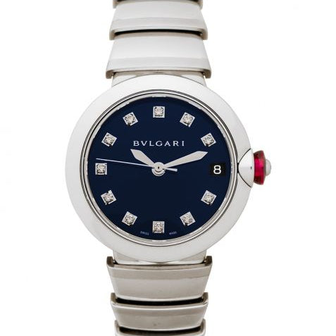 Bvlgari Lvcea Automatic Blue Dial Diamond Ladies Watch
