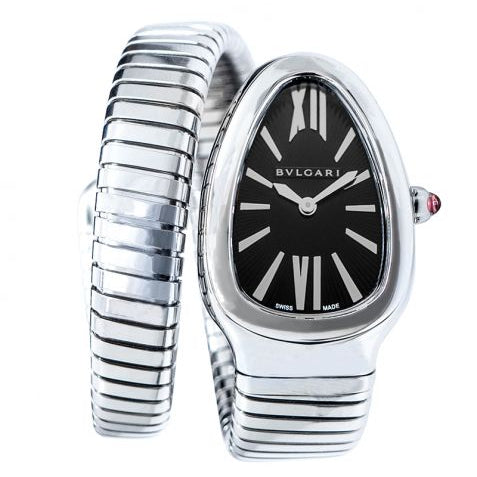 Bvlgari Serpenti Tubogas Quartz Black Opaline Dial Ladies Watch