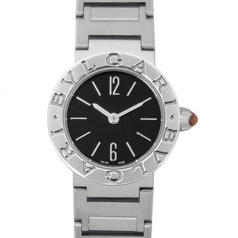 Bvlgari Quartz Black Dial Ladies Watch