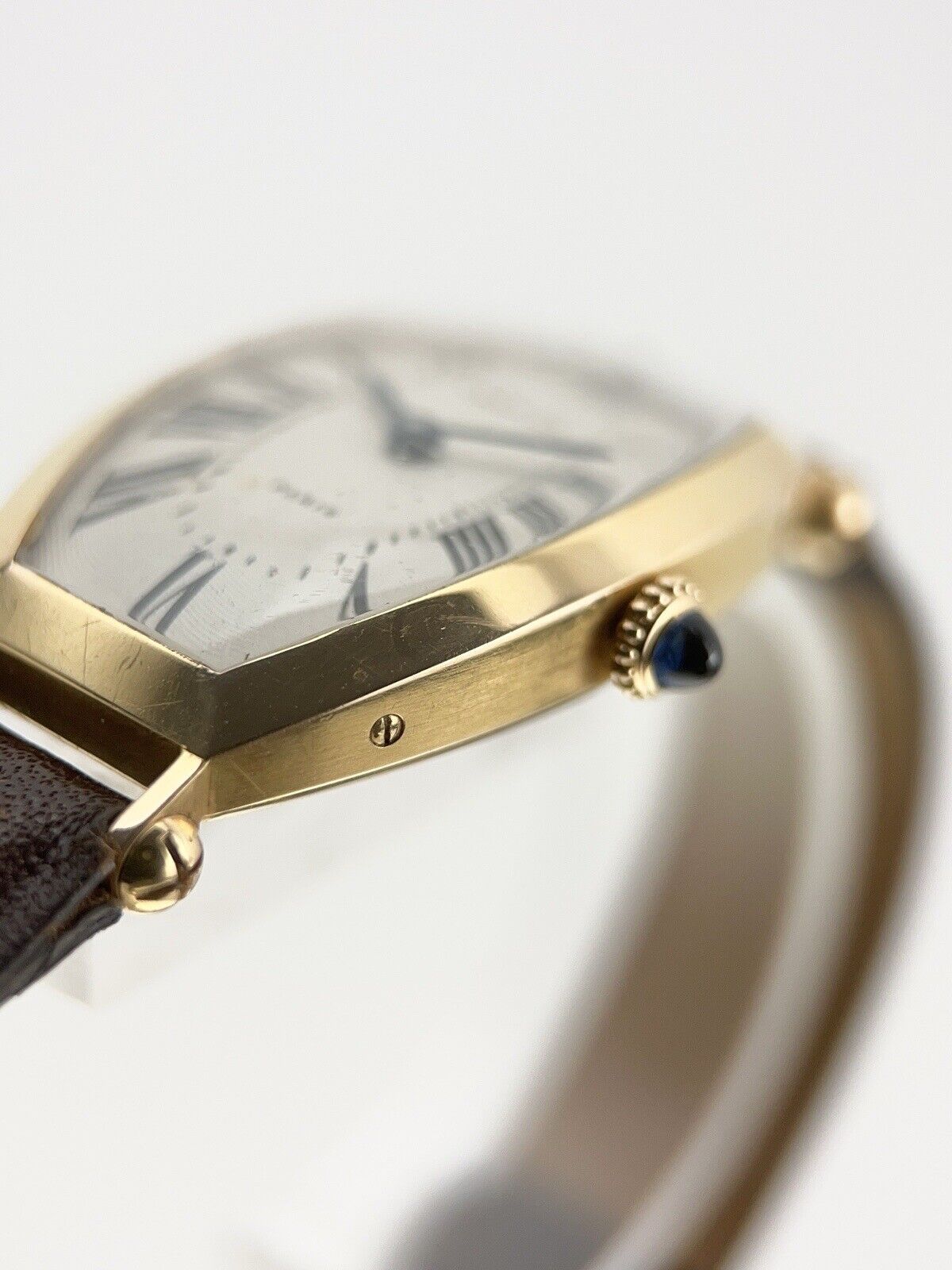 1996 Cartier Tonneau 26x39mm 18k Yellow Gold Unisex Manual Wind