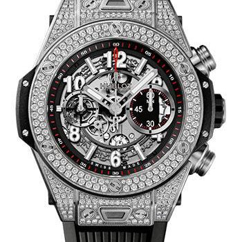 Hublot Big Bang Unico Titanium Pave Watch-411.NX.1170.RX.1704