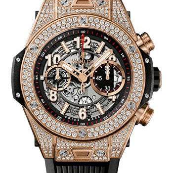 Hublot Big Bang Unico King Gold Pave Watch-411.OX.11180.RX.1704