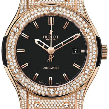 Hublot Classic Fusion Gold Diamonds Watch-511.PX.1180.LR.1704