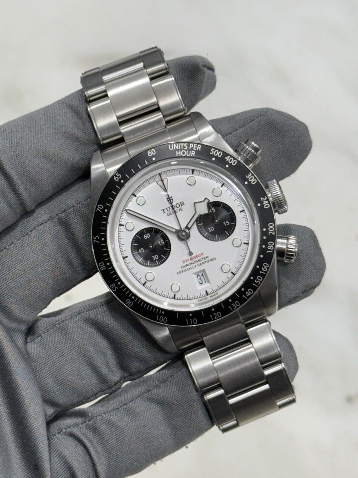 2021 Tudor Black Bay Chrono Steel Panda 41mm Automatic Men’s Watch 79360N