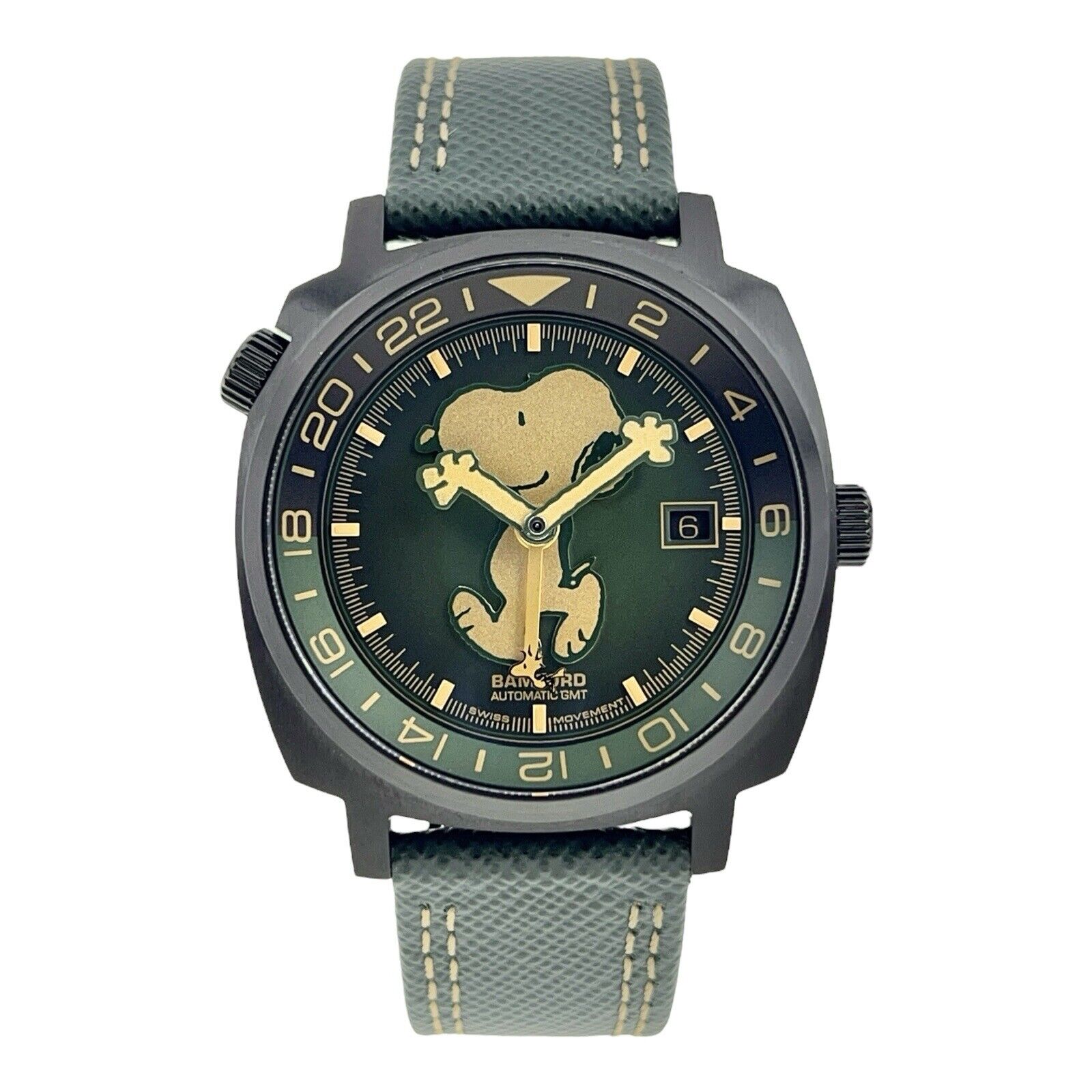 2024 NEW Bamford Snoopy Steel Green 40mm Automatic Men's Watch