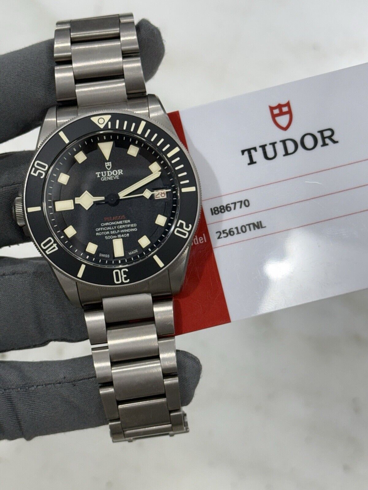 2019 Tudor Pelagos LHD Mens Black Watch 25610TNL Titanium Automatic Watch B/P