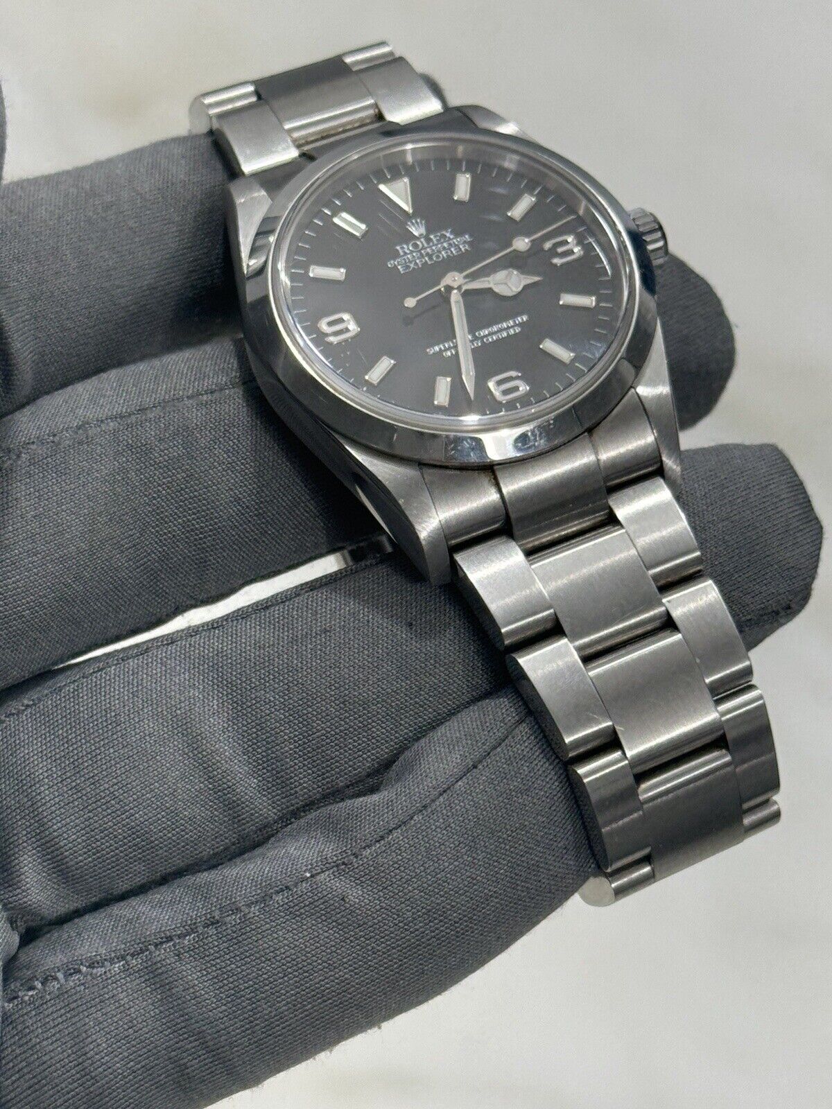 2005 Rolex Explorer I 114270 Men's Automatic 36mm Steel Black Dial Watch