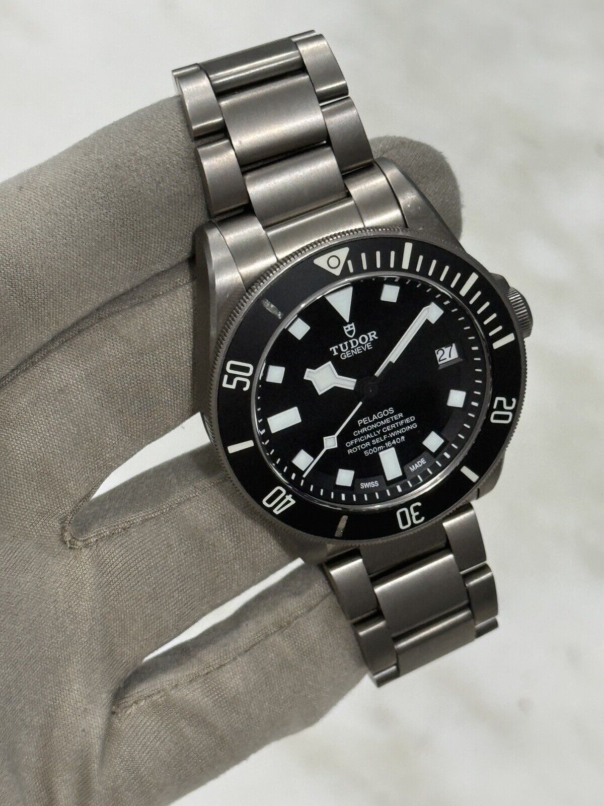 2016 Tudor Pelagos Automatic Black Dial Titanium Men's Watch 25600TN - READ