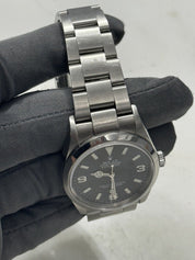 2001 Rolex Explorer 36mm 114270 Stainless Steel Men's Black Watch Swiss Made