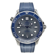 2022 Omega Seamaster 300m Blue Grey Wave Dial 42mm 210.32.42.20.06.001  - B/P