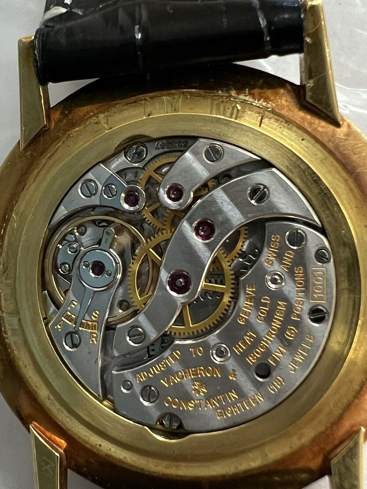 Vintage Vacheron Constantin “Turler” Dial Manual Wind 32mm 18k Gold Watch 26747