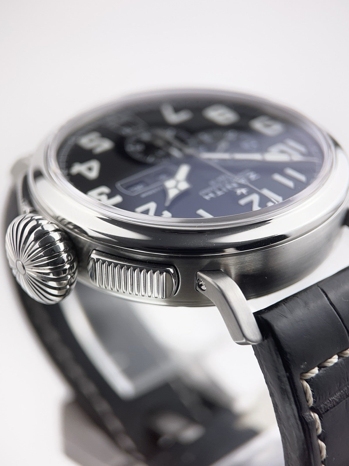 Zenith Pilot Type 20 Stainless Steel Black Dial 48mm Automatic Mens 03.2430.4054