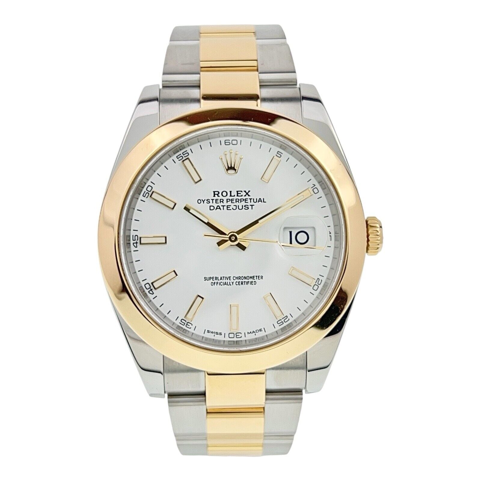 2017 Rolex Datejust Steel & Yellow Gold 41mm Automatic Men’s Watch 126303