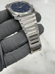 2017 Bulgari Octo Finissimo Steel Blue 40mm Automatic Men’s Watch BGO 40 XT