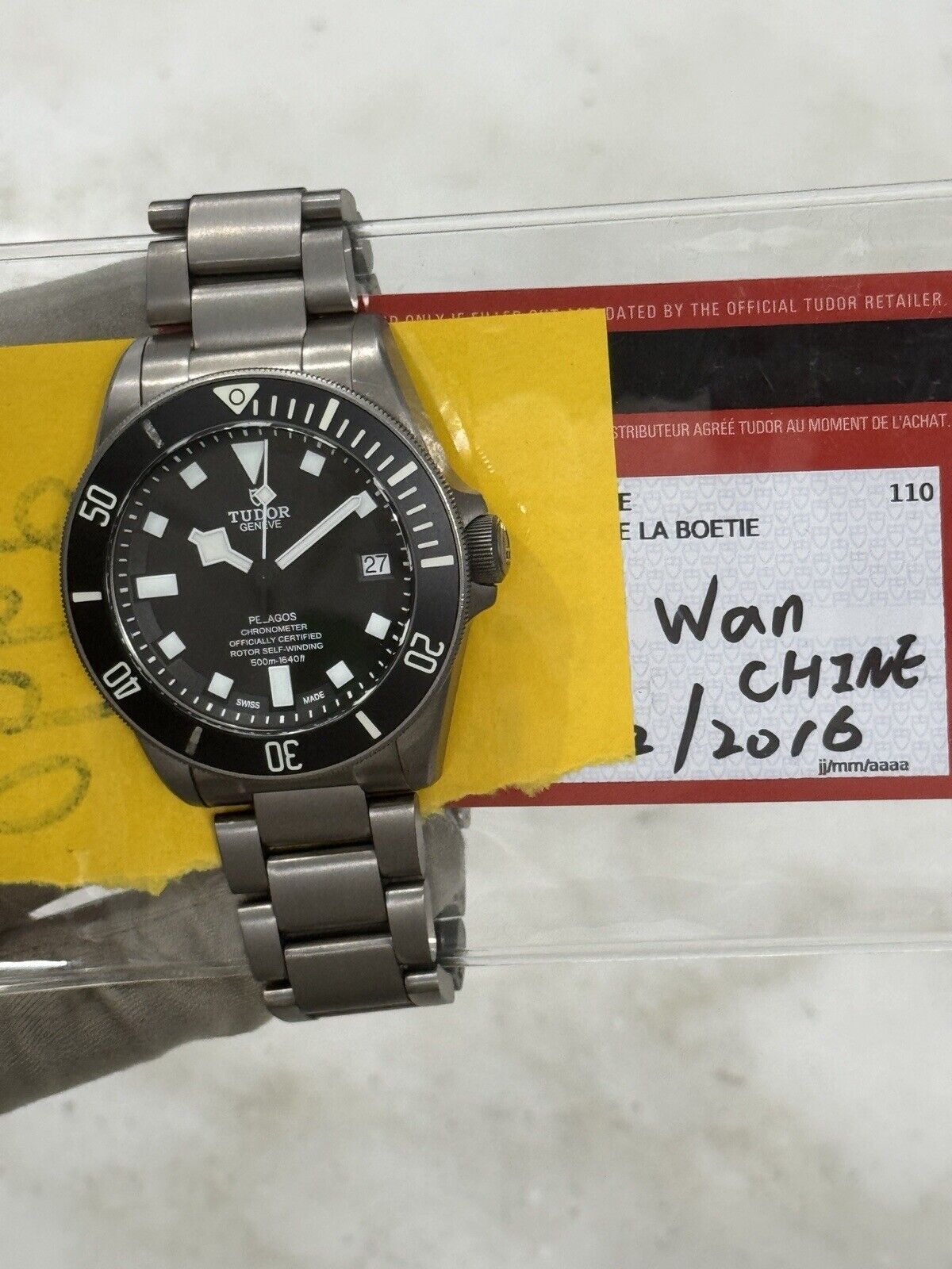 2016 Tudor Pelagos Automatic Black Dial Titanium Men's Watch 25600TN - READ