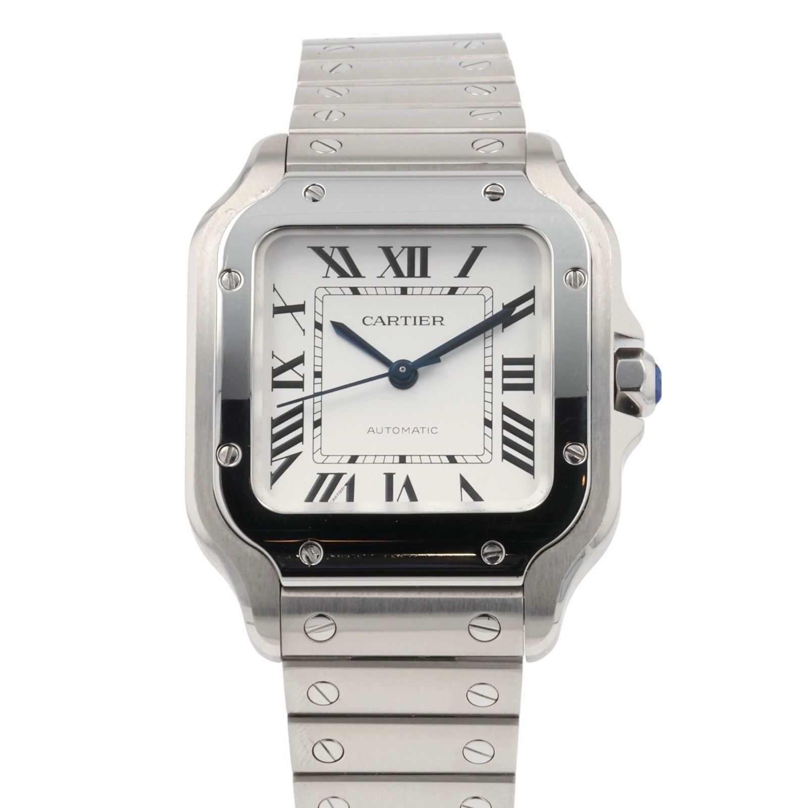 Cartier Santos Stainless Steel Silver Dial 35mm Automatic Men's Watch WSSA0029