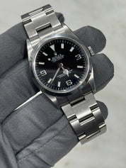 2000 Rolex Explorer I Black 36mm Oyster Stainless Steel Automatic Watch 114270