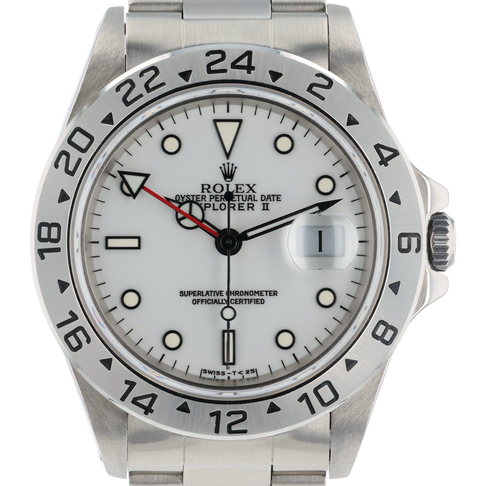 Rolex Explorer II Stainless Steel White Dial 40mm Automatic Movement Mens 16570
