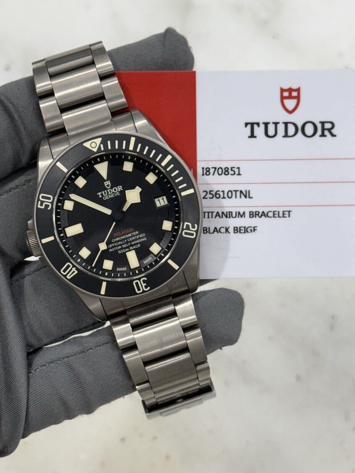 2019 TUDOR Pelagos LHD Men's Black Dial 25610TNL Titanium Automatic Watch -  B/P