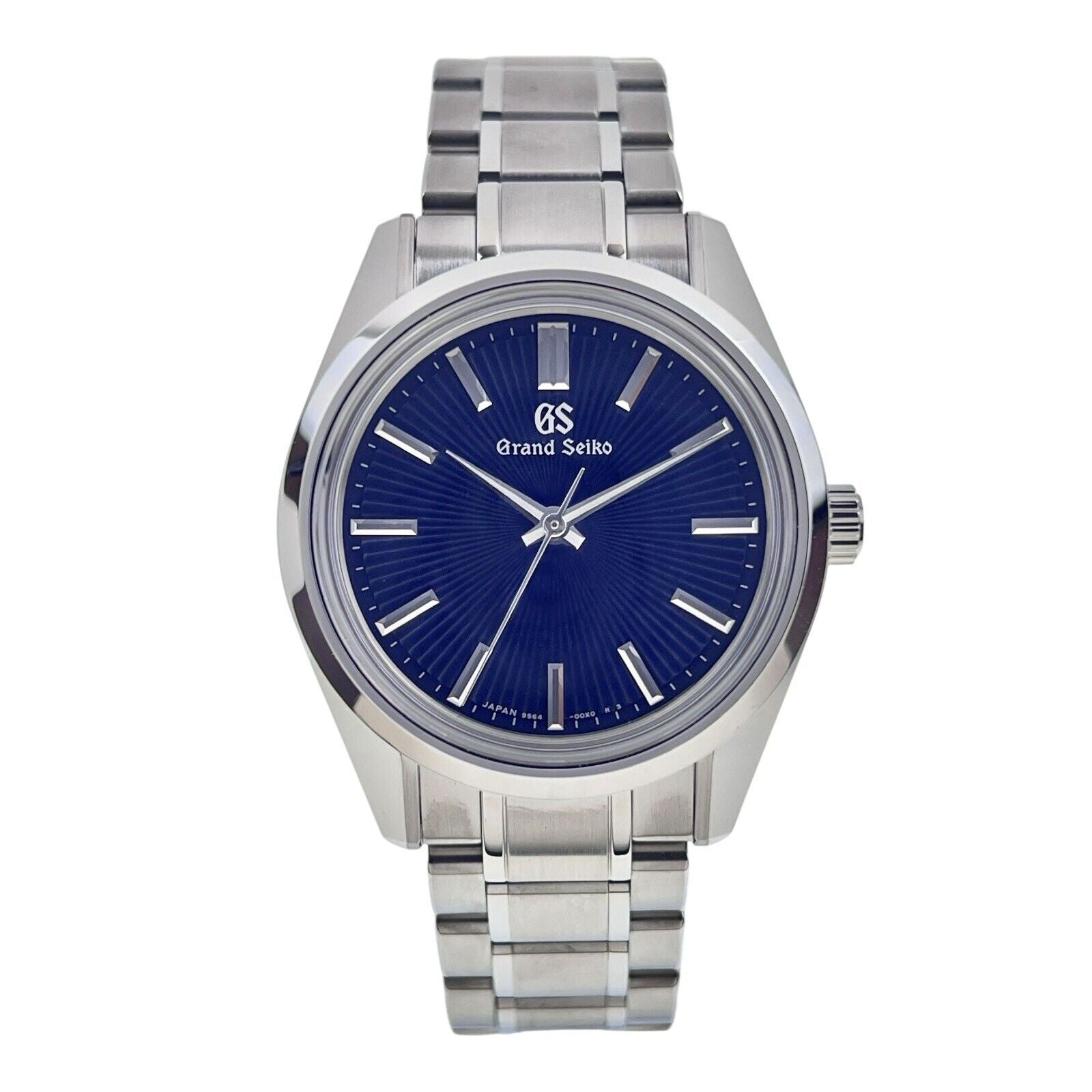 NEW 2024 Grand Seiko Heritage Steel Blue Dial 36mm Manual Wind Watch S Birmingham Luxury Watches