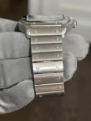 2022 Cartier Santos Steel Blue Dial Large Automatic Men’s Watch WSSA0030