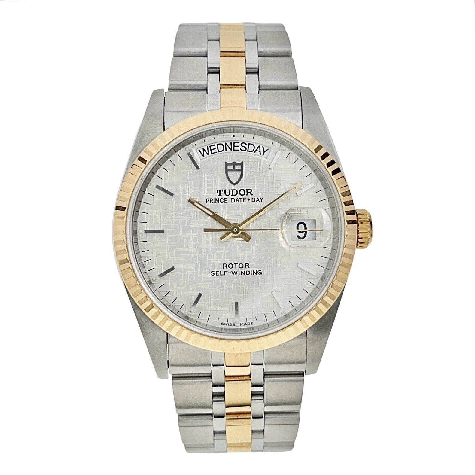 2011 Tudor Date Day Steel and Gold 36mm Automatic Men’s Watch 76213 W/ Papers