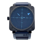 Bell & Ross Radar Stainless Steel Blue Dial 46mm Automatic Men's Watch BR01-92