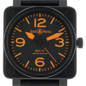 Bell & Ross BR 01-92  Stainless Steel Orange Dial 46mm Automatic Men’s BR01-92
