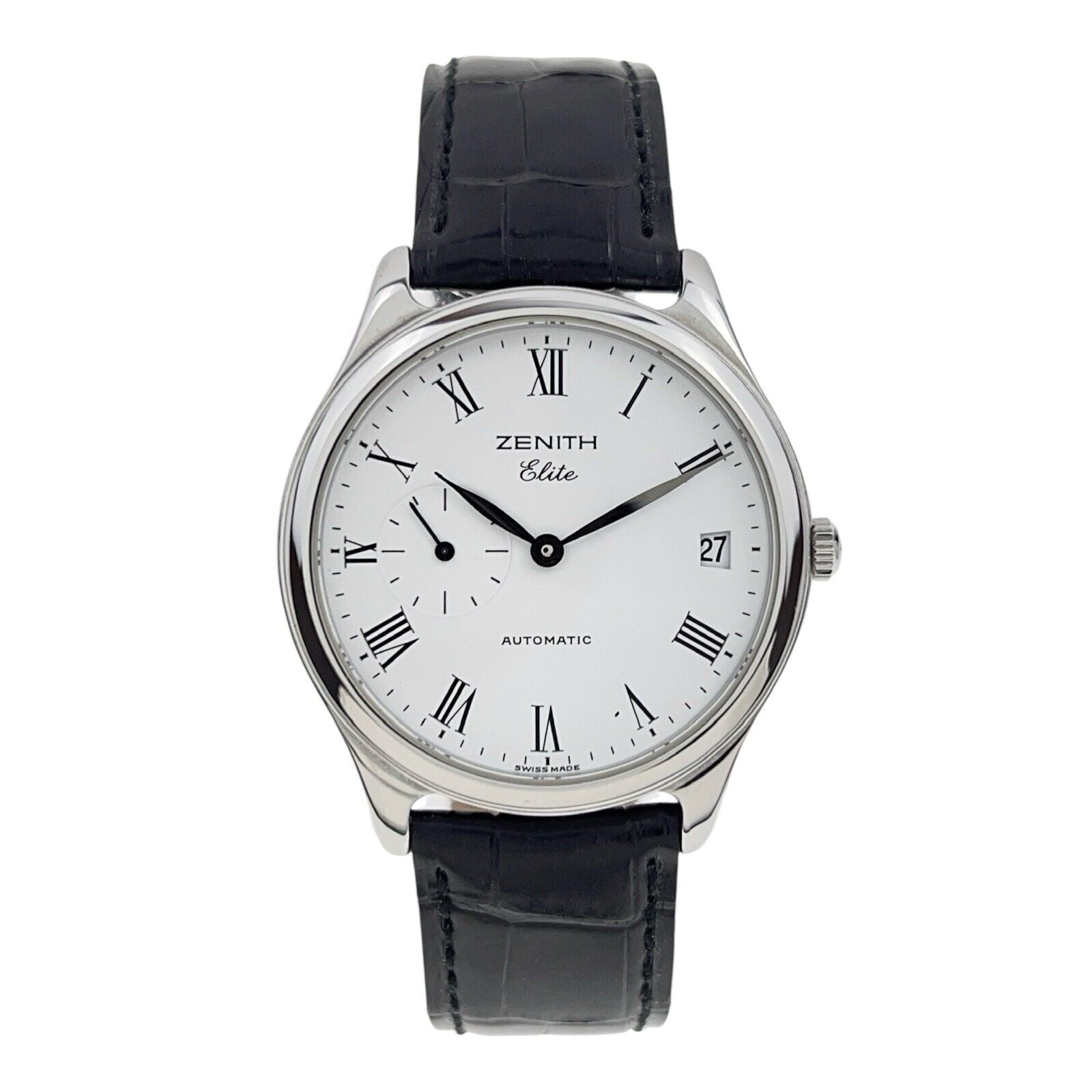 Zenith Elite White Dial 36mm Automatic Mens Watch 90 01.0040.680 Box Papers