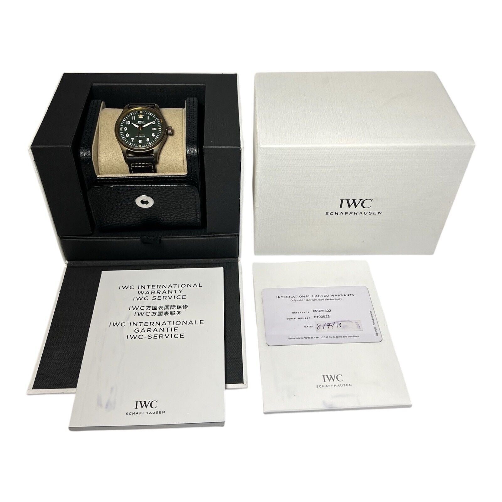 2019 IWC Spitfire Bronze Green Dial 39mm Automatic Men’s Watch IW326802 - B/P