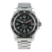 Breitling Superocean II Stainless Steel Black Dial 36mm Automatic Mens A17312