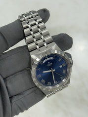 2021 Tudor Royal Blue Roman Day Date Stainless Steel Men's Automatic Watch 28600