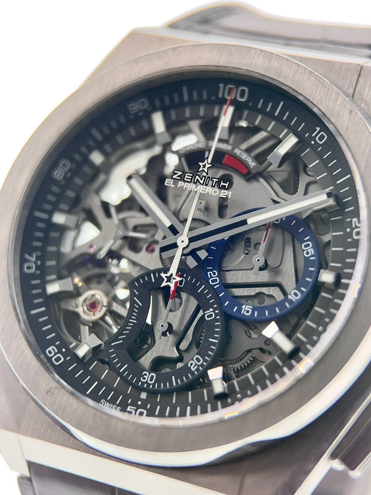 Zenith Defy El Primero Titanium Skeleton Dial 44mm Auto Mens Watch 95.9000.9004