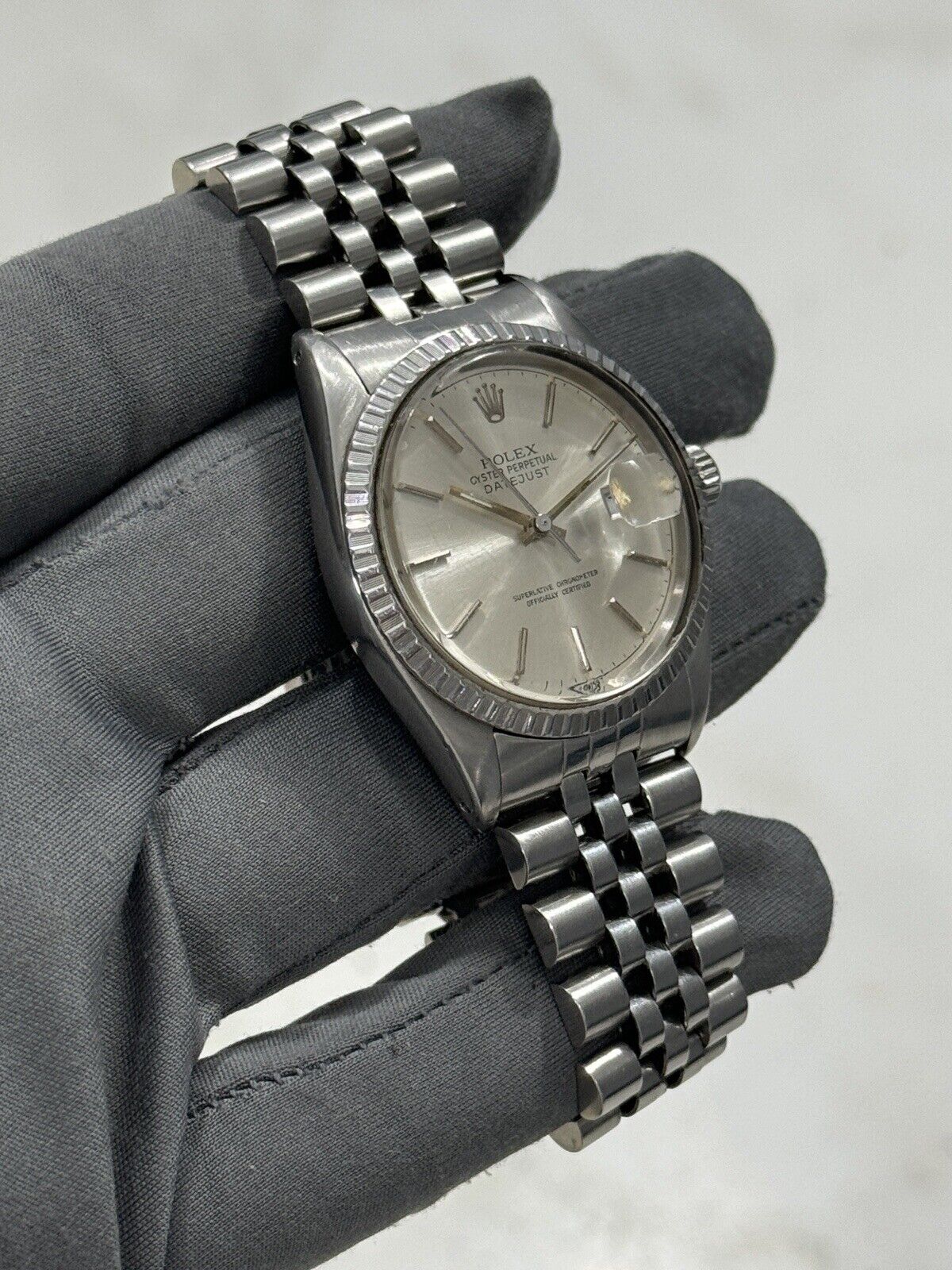 1987 Rolex Datejust Silver Dial Automatic Jubilee 36mm Steel Watch 16030