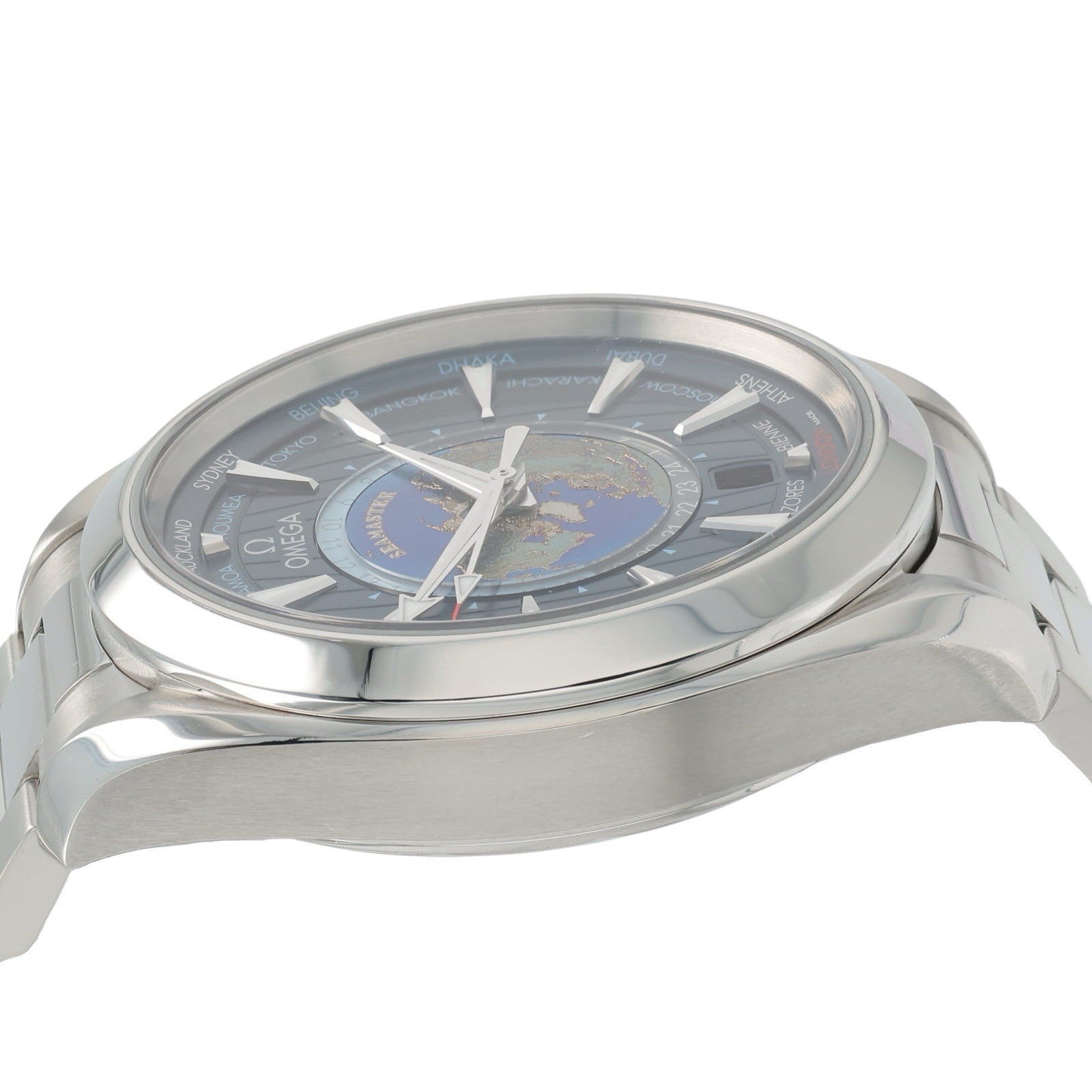 Omega Seamaster Aqua Terra Worldtimer Steel Blue Dial 43mm 220.10.43.22.03.001