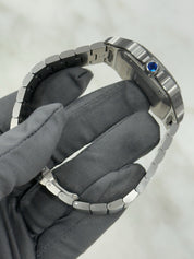 2023 Cartier Santos Large Steel Silver Dial 39mm Automatic Men's Watch WSSA0018