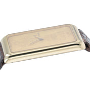 Corum Ingot 18k Yellow Gold 30x40mm Gold Dial Quartz Movement Mens Watch GR15