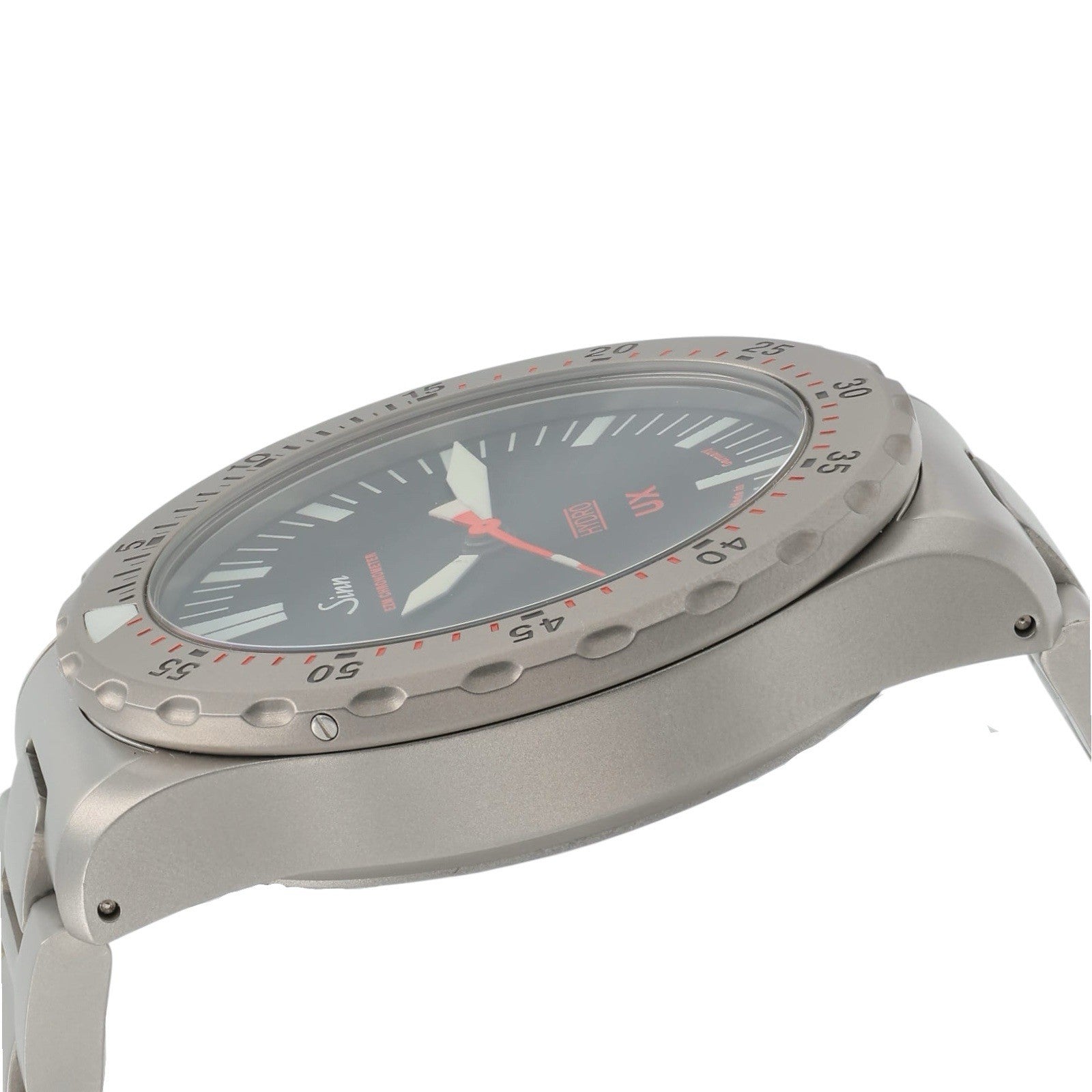 Sinn UX-T EZM Stainless Steel Black Dial 44mm Quartz Watch Men’s Watch EZM 2B