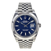 Rolex Datejust Automatic 41mm Blue Dial 126300 Stainless -  Watch Only