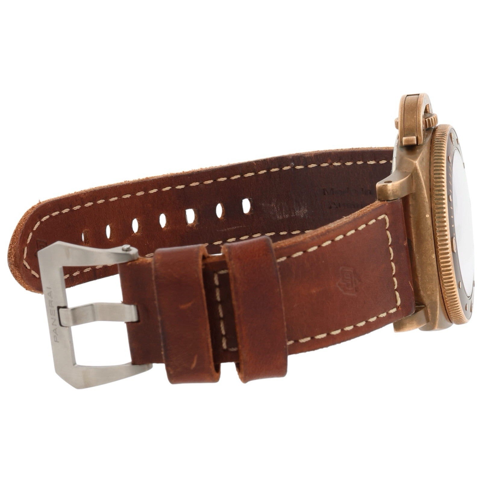 Panerai Submersible Bronze Brown Dial 47mm Automatic Movement Mens PAM00968