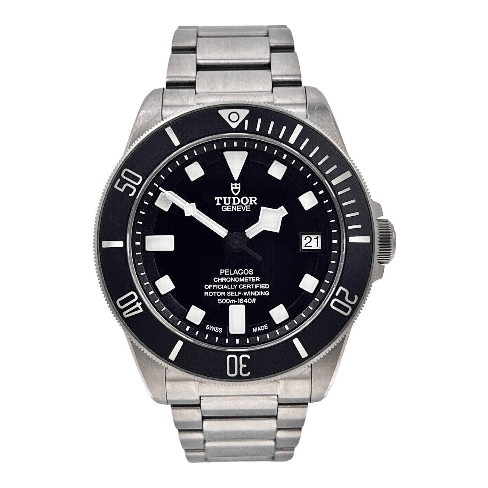 2017 Tudor Pelagos Chronometer Automatic 42mm Black Dial Men's Watch 25600TN