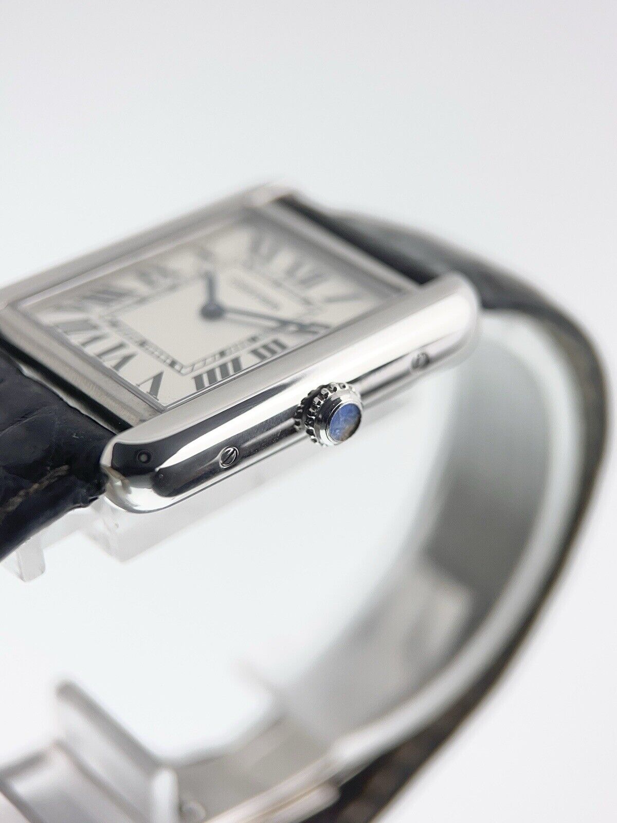 2007 Cartier Tank Steel Silver Color Dial 24mm Quartz Women’s Watch W1018255