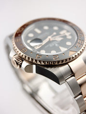 2019 Rolex GMT Master II Gold & Steel Black Dial 40mm Automatic Watch 126711CHNR