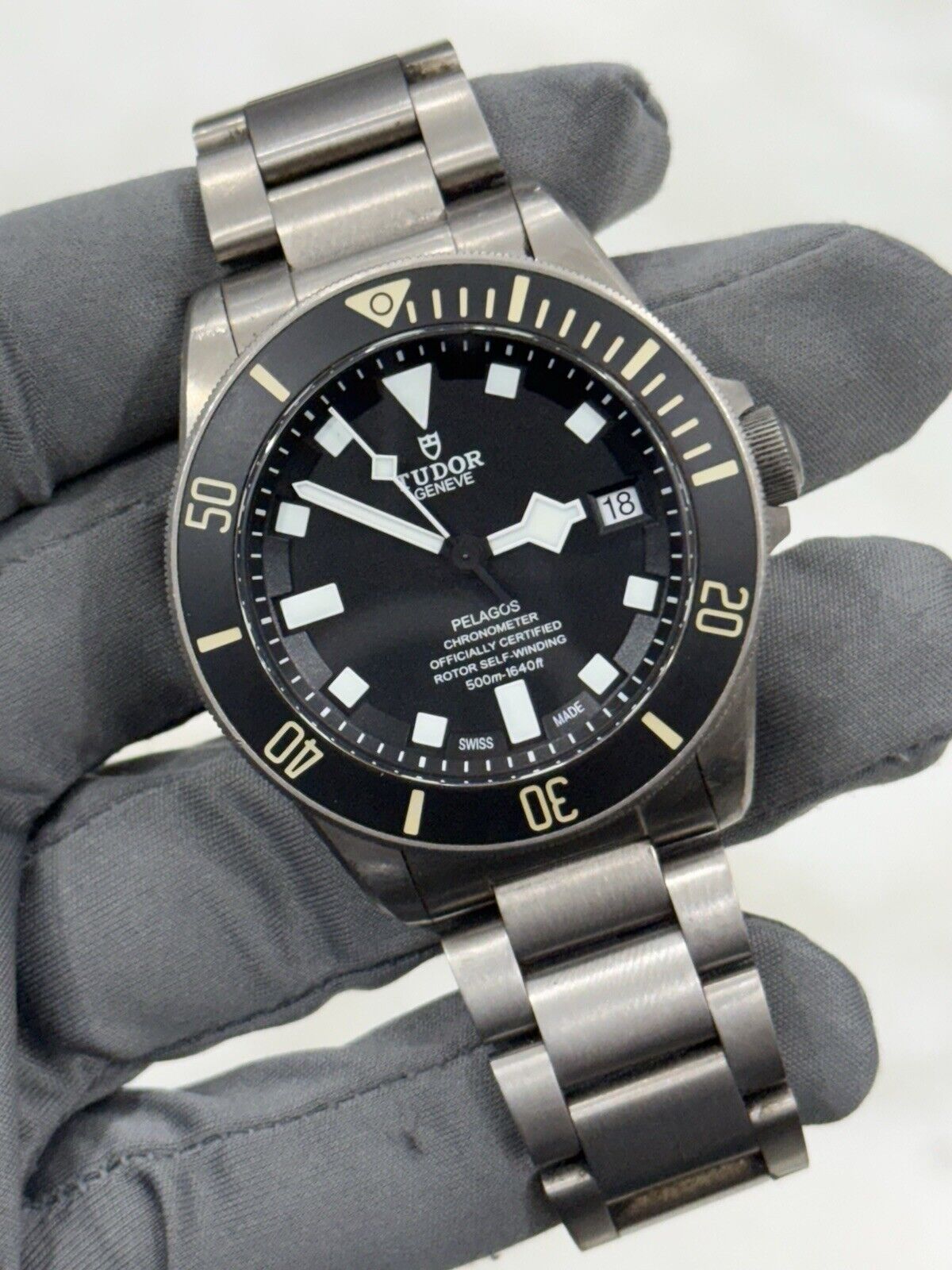 2016 Tudor Pelagos Chronometer Automatic 42mm Black Dial Men's Watch 25600TN