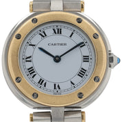 Cartier Santos Vendome Steel & Gold White Dial 27mm Quartz Women’s Watch 8191
