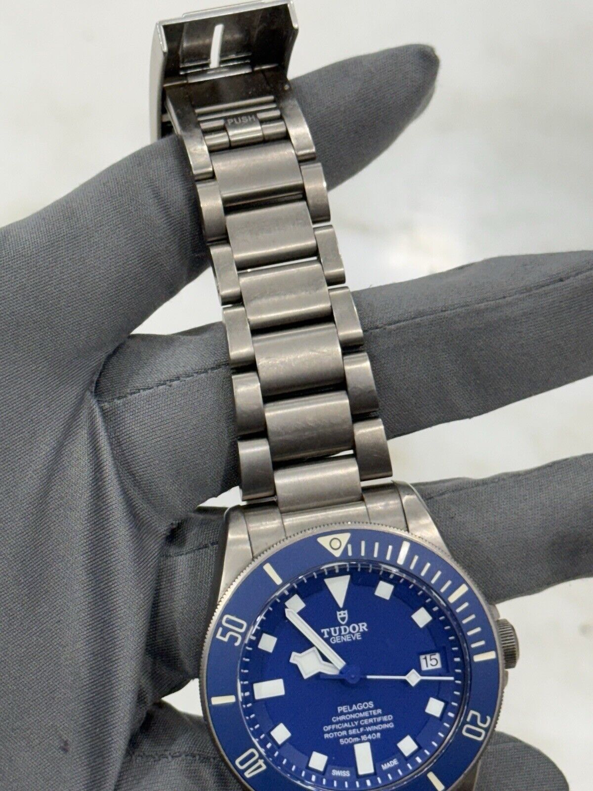2017 Tudor Pelagos Titanium 42mm Watch Blue Dial 25600TB Automatic Dive Watch