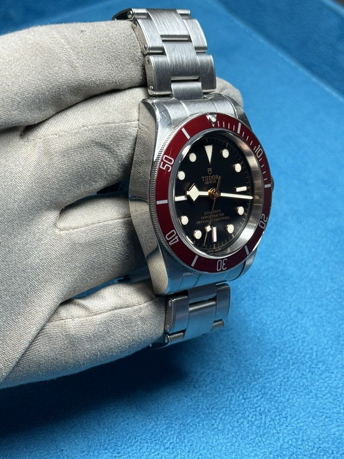 2018 Tudor Black Bay 41 Automatic Red Bezel Watch 79230R Watch - Box/Papers