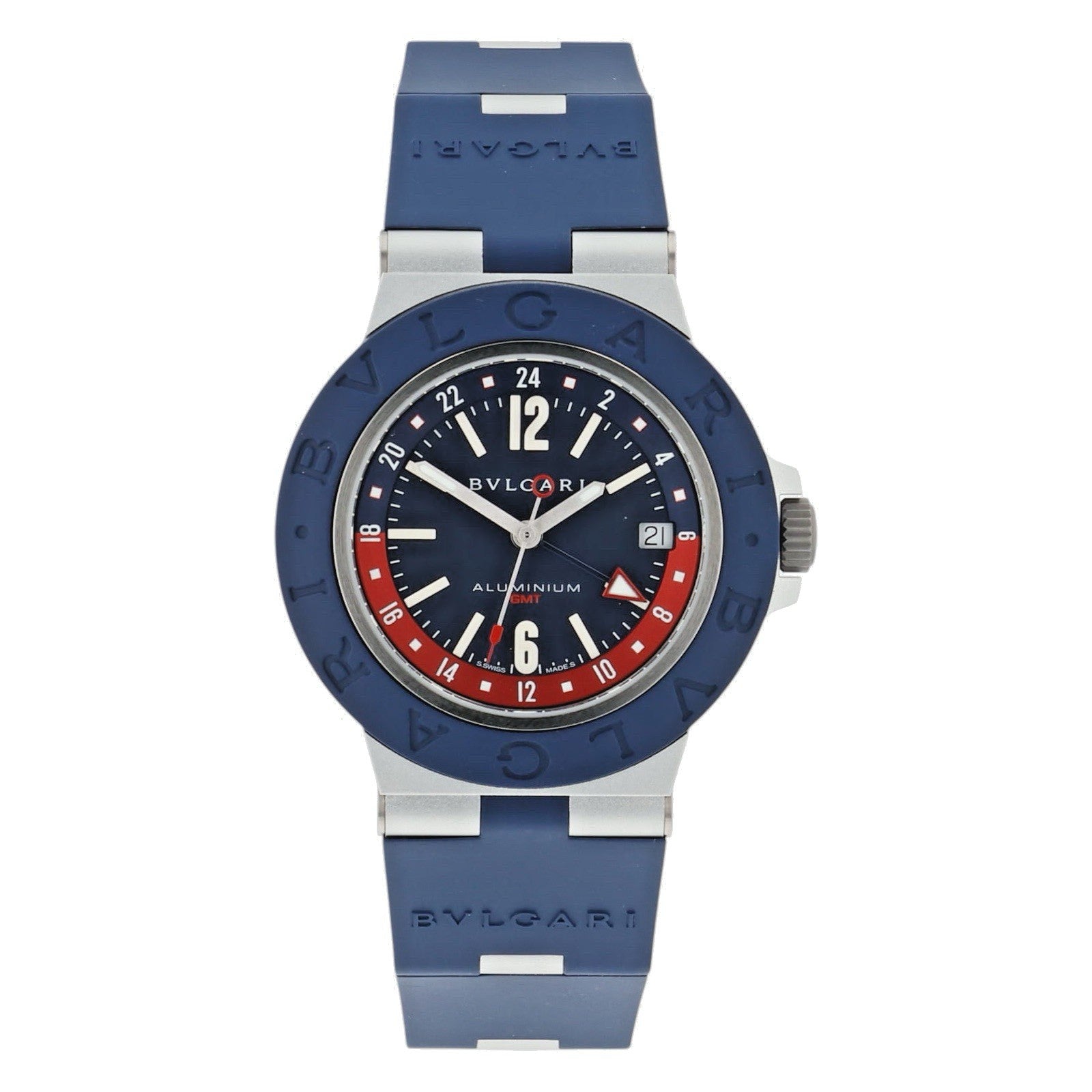 Bulgari Aluminum GMT Blue Dial 40mm Automatic Men’s Watch BB 40 AT GMT