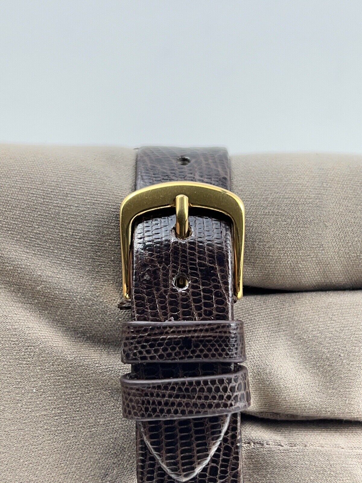 1979 Rolex Air-King 5501 Silver Stick Dial Leather Strap 34mm Automatic Watch